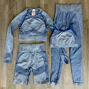 Navy Blue Gymshark Workout Sets